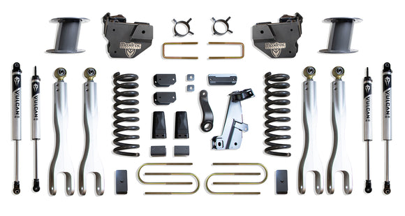 MaxTrac 13-18 Dodge RAM 3500 4WD 8in Lift Kit w/ Forged Alum. 4-Link System & Vulcan 2.0 IFP Shocks