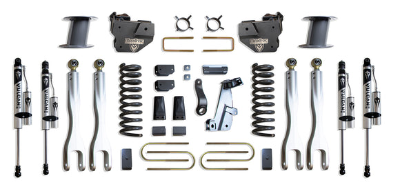 MaxTrac 13-18 Dodge RAM 3500 4WD 8in Lift Kit w/ Forged Alum. 4-Link System & Vulcan 2.0 Reservoir S