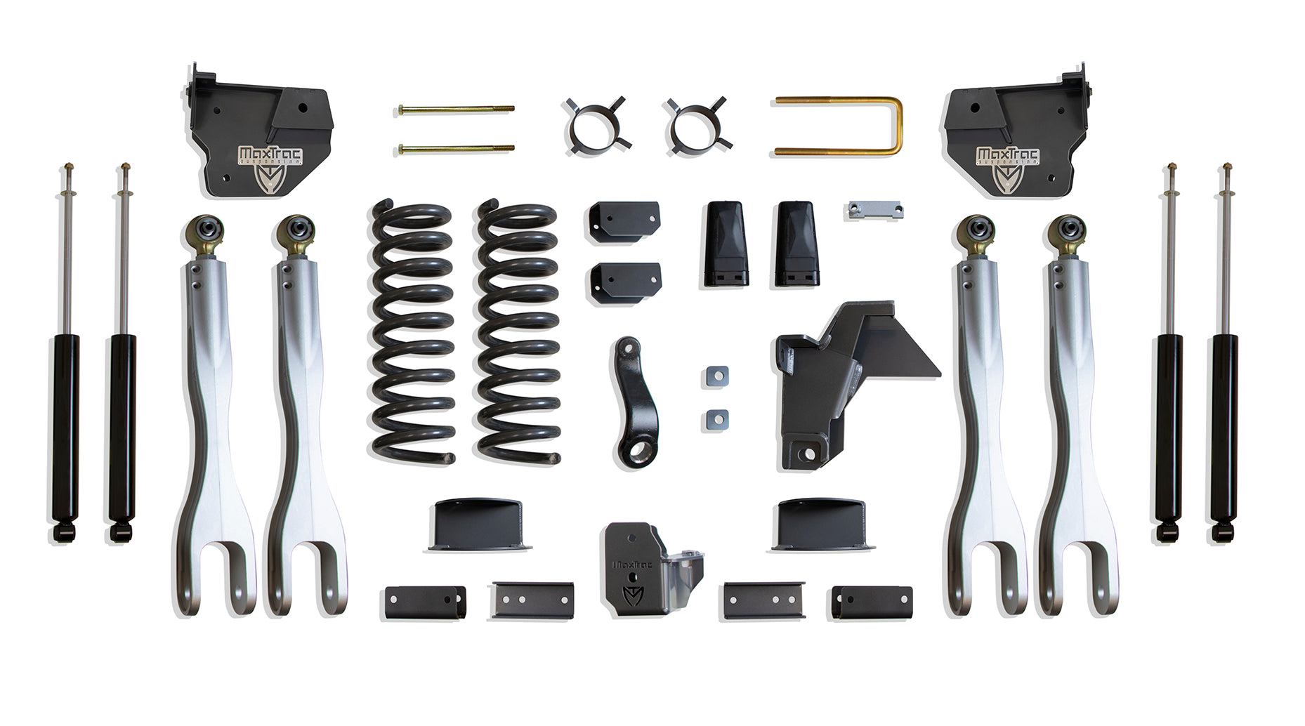 MaxTrac 19-24 Dodge RAM 2500 4WD 6in Lift Kit w/ Forged Alum. 4-Link System & Maxtrac Shocks