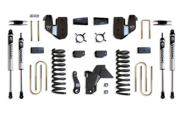 MaxTrac 19-24 Dodge RAM 3500 4WD 4in Lift Kit w/ Radius Arm Brackets & Vulcan 2.0 IFP Shocks