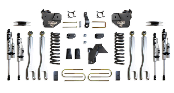 MaxTrac 19-24 Dodge RAM 3500 4WD 4in Lift Kit w/ Forged Alum. 4-Link System & Vulcan 2.0 Reservoir S