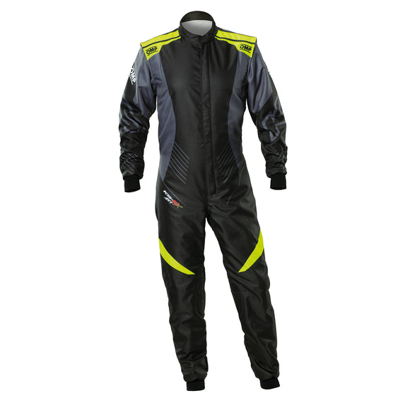 OMP KS-2X ART SUIT FIA 8877-2022 BLACK / FLUO YELLOW SZ 62