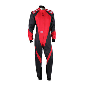 OMP KS-3X OVERALL FIA 8877-2022 (KIDS) BLACK / RED SZ 130