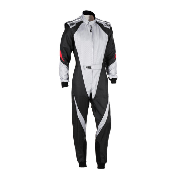 OMP KS-3X OVERALL FIA 8877-2022 (KIDS) GRAY / BLACK SZ 130