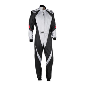 OMP KS-3X OVERALL FIA 8877-2022 (ADULT) GRAY / BLACK SZ 58