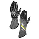 OMP KS-2 ART my2025 KART GLOVES ANTHRACITE / FLUO YELLOW SZ 6 (KIDS)-1