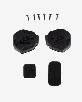 EVS Axis Hinge Cover Kit (2 - Inside and Outside) Black - One Size