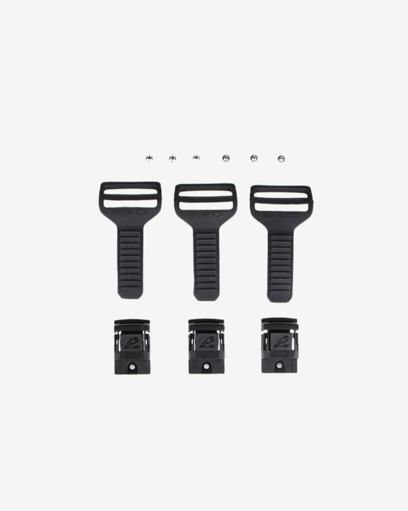 EVS RS9 Buckle Kit (3 Male/3 Female/Hardware) Black - One Size