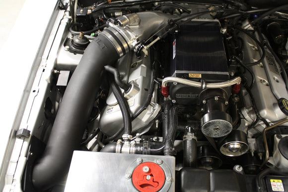 JLT 03-04 Ford SVT Cobra 12in Black CAI Kit w/Red Filter - Tune Req (Does Not Work w/Stock MAF)