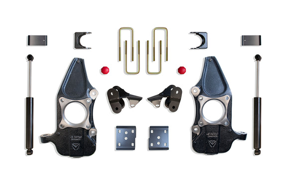 MaxTrac 15-18 Ford F-150 2WD 2in/4in MaxPro Lowering Spindle Kit