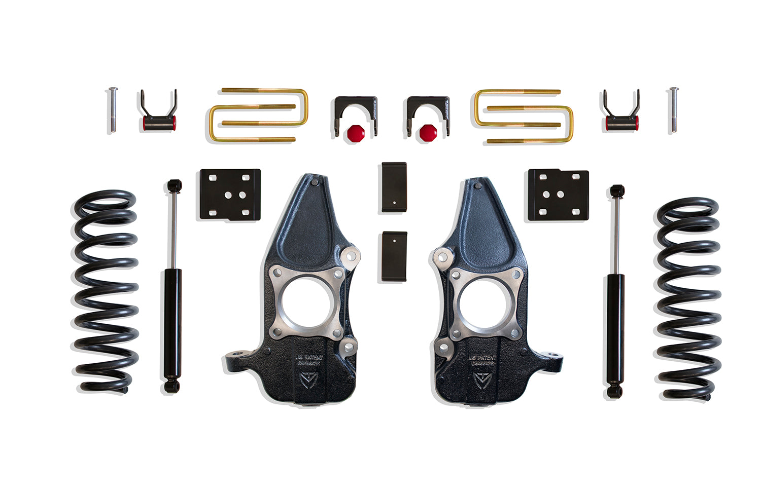 MaxTrac 15-18 Ford F-150 2WD 3.5L V6 EcoBoost 3in/5in MaxPro Lowering Spindle Kit