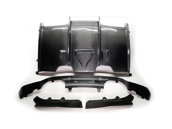 PhaseCarbon Carbon Fiber Rear Diffuser (PSM Style) - BMW M3 (F80) & M4 (F82 / F83)