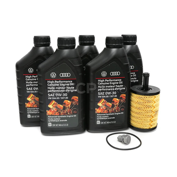 VW Oil Change Kit (0W30) - Genuine VW KIT-00415