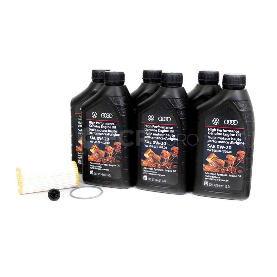 VW Oil Change Kit (0W20) - Genuine VW KIT-00450