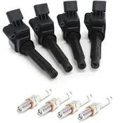 VW Ignition Coil and Spark Plug Service Kit - Genuine VW KIT-02387