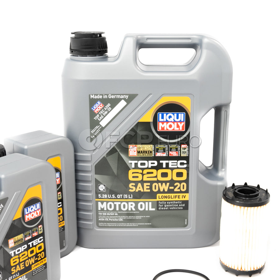 Audi Engine Oil Change Kit - Liqui Moly 06M198405FKT12 - 0