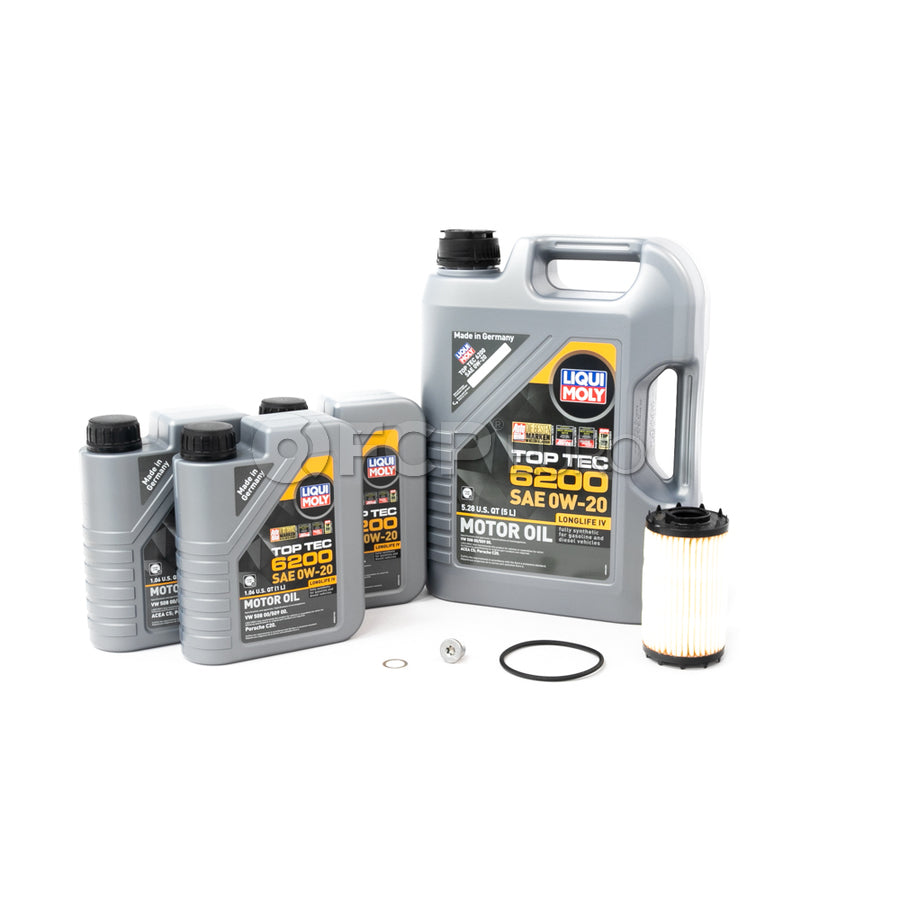 Audi Engine Oil Change Kit - Liqui Moly 06M198405FKT12