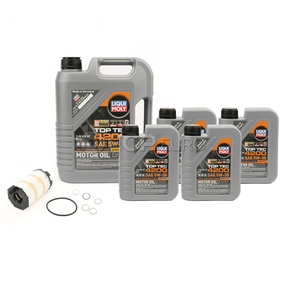 Audi Engine Oil Change Kit - Liqui Moly 079198405EKT76