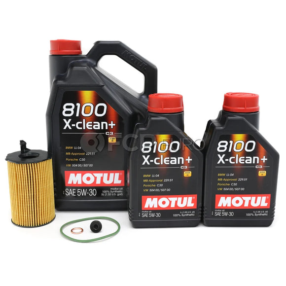 Audi Engine Oil Change Kit - Motul 106377KT12