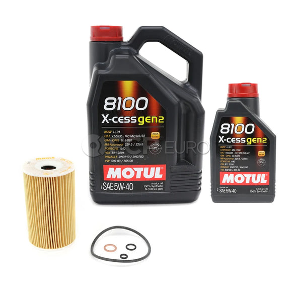 BMW 5W40 Oil Change Kit - Motul 11421716192KT3