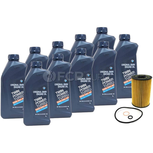 BMW 0W30 Oil Change Kit - Genuine BMW 11427583220KT14