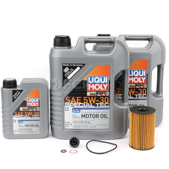 BMW 5W30 Oil Change Kit - Liqui Moly 11427583220KT15