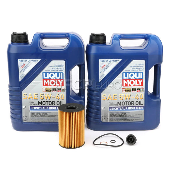 BMW 5W40 Oil Change Kit - Liqui Moly 11427583220KT2
