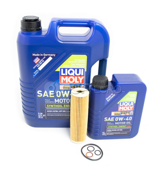 Mercedes Oil Change Kit 0W-40 - Liqui Moly 2711800509