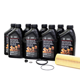 VW Oil Change Kit (5W40) - Genuine VW KIT-522004 - 0