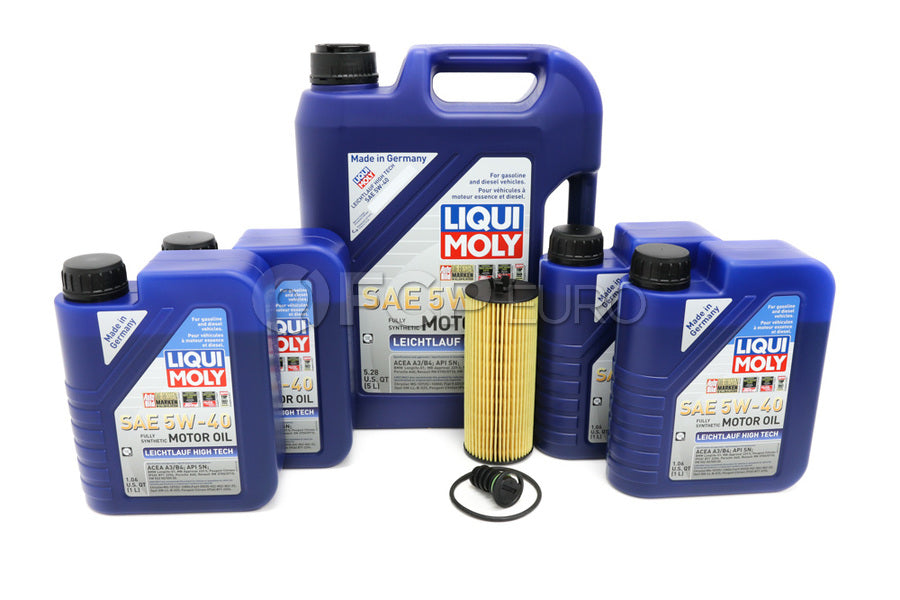 Mercedes Oil Change Kit 5W-40 - Liqui Moly 2781800009.9L.Dual