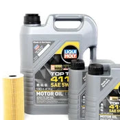 Porsche Engine Oil Change Kit (5W-40) - Liqui Moly/Mahle 718OILKT1 - 0