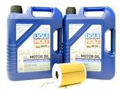 Porsche Engine Oil Change Kit (5W-40) - Liqui Moly/Mahle 92AOILKT2