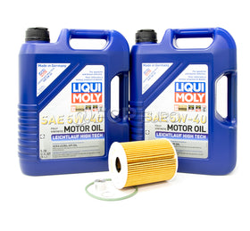Porsche Engine Oil Change Kit (5W-40) - Liqui Moly/Mahle 92AOILKT2