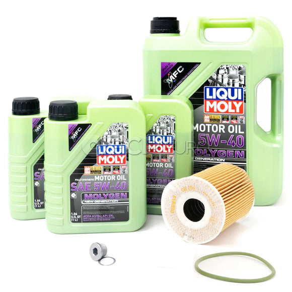 Porsche Engine Oil Change Kit (5W-40) - Liqui Moly/Mahle 95BOILKT