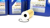 Porsche Engine Oil Change Kit (5W-40) - Liqui Moly/Mahle 9PAOILKT5 - 0