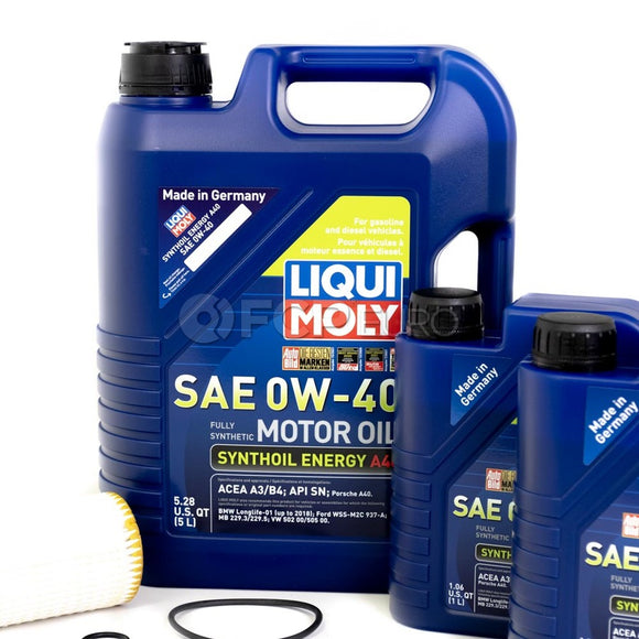 Mercedes Oil Change Kit 0W-40 - Liqui Moly 0001802609.8L