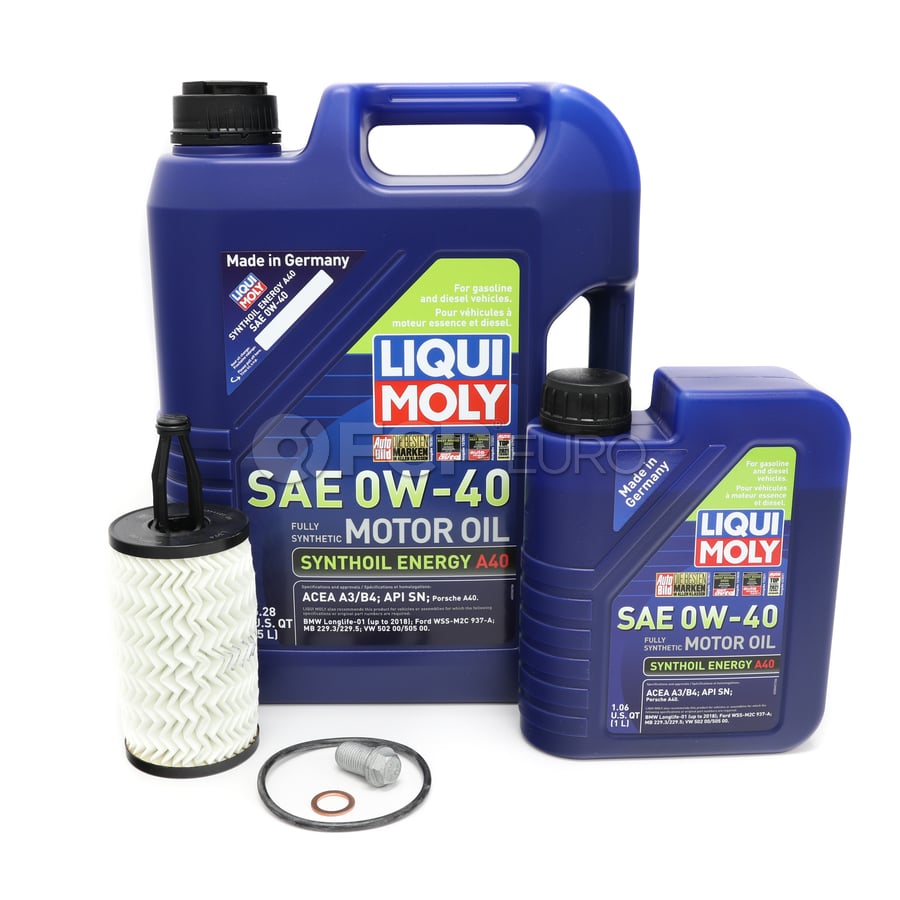 Mercedes Oil Change Kit 0W-40 - Liqui Moly 2761800009.7L