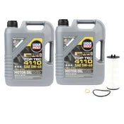 Mercedes M176 Oil Change Kit - Liqui Moly 5W40 Top Tec 4110