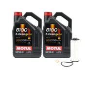 Mercedes M176 Oil Change Kit - Motul 5W40 8100 X-CLEAN