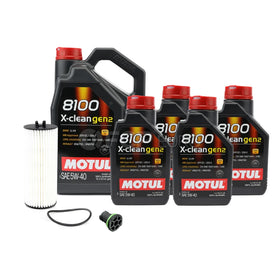 Mercedes M176 Oil Change Kit - Motul 5W40 8100 X-CLEAN