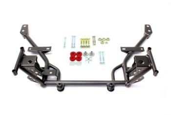 BMR 05-14 S197 Mustang K-Member w/ STD. Motor Mounts and STD. Rack Mounts - Black Hammertone
