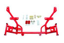 BMR 05-14 S197 Mustang K-Member w/ 1/2in Lowered Motor Mounts and STD. Rack Mounts - Red-1