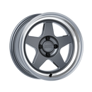 Kansei KNP 15x7in / 4x100 BP / 0mm Offset / 73.1mm Bore - Gloss Gunmetal w/ Machined Lip-1