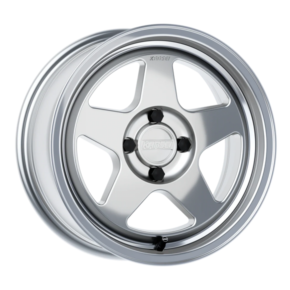 Kansei K12H Knp 15x7in / 4x100 BP / 25mm Offset / 73.1mm Bore - Hyper Silver Wheel
