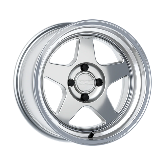 Kansei K12H Knp 15x8in / 4x100 BP /0mm Offset / 73.1mm Bore - Hyper Silver Wheel