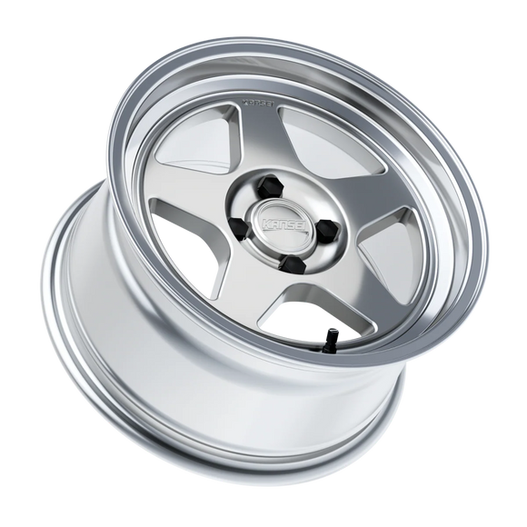 Kansei K12H Knp 15x8in / 4x100 BP /0mm Offset / 73.1mm Bore - Hyper Silver Wheel