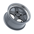 Kansei K12GM Knp 15x8in / 4x100 BP / 25mm Offset / 73.1mm Bore - Gloss Gunmetal Machined Lip Wheel-2