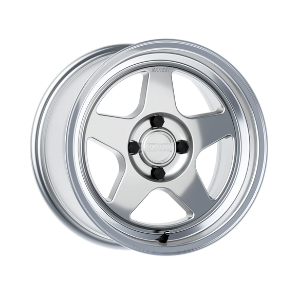 Kansei K12H Knp 15x8in / 4x100 BP / 25mm Offset / 73.1mm Bore - Hyper Silver Wheel