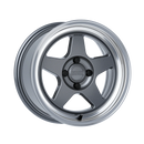 Kansei K12GM Knp 15x8in / 4x100 BP / 25mm Offset / 73.1mm Bore - Gloss Gunmetal Machined Lip Wheel-1
