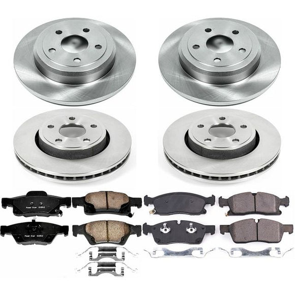 Power Stop 17-19 Jeep Grand Cherokee Front & Rear Autospecialty Brake Kit